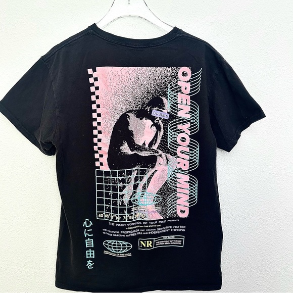 Brooklyn Cloth Open Your Mind Graphic Tee Shirt Streetwear Black Size Medium - Picture 1 of 11